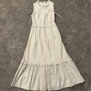 J.Crew Metallic Shimmer Midi Dress Size 0